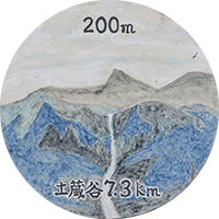 十二貫野用水 200m